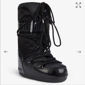 Moon Boots Iconic Branded Nylon Snow Boots